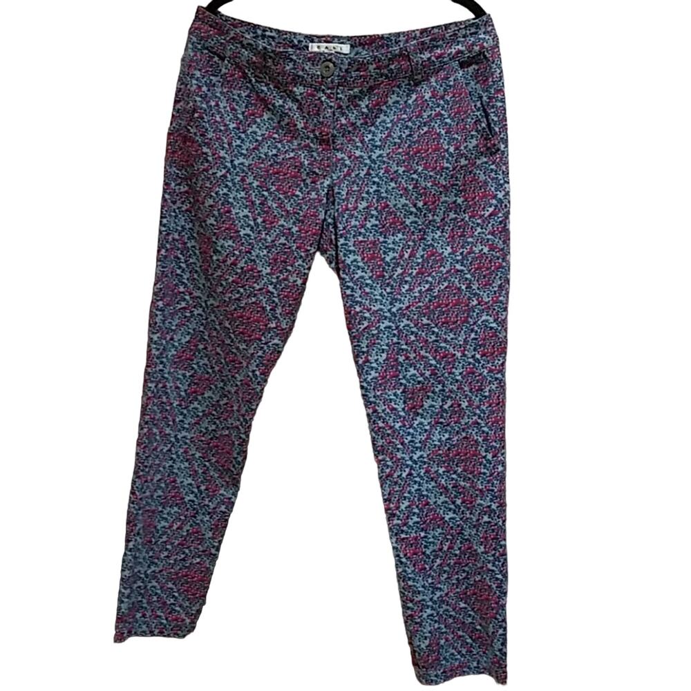 Cabi floral Palm Beach jeans pants size 8 stretch